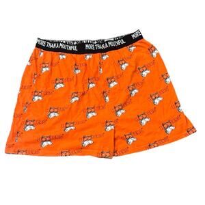 VTG HOOTERS Men’s Boxer Shorts Size XL Orange Classic Logo